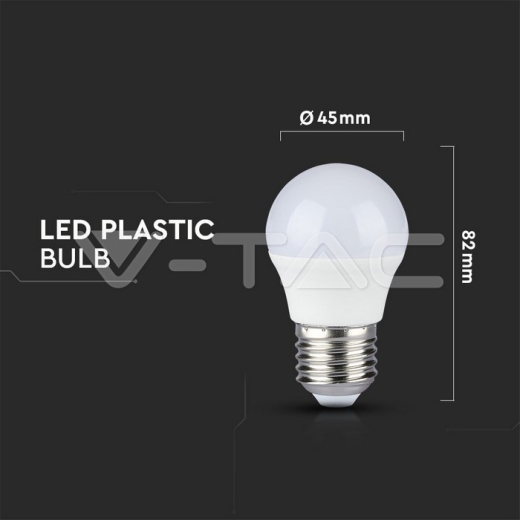 LED Bulb 5.5W E27 G45 4000K CRI 95+ - 5