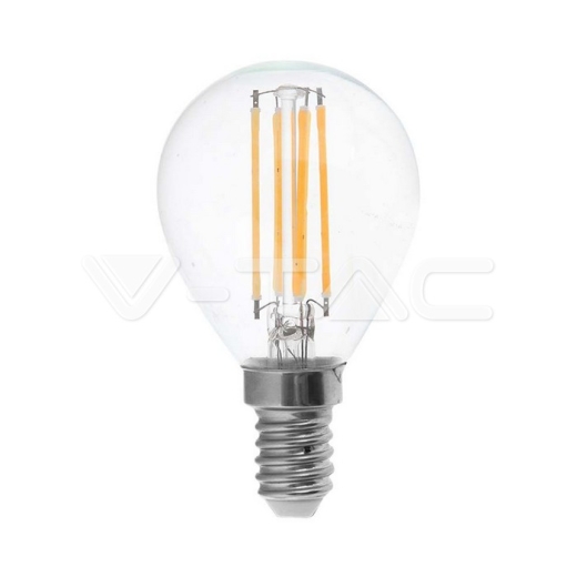 Bombilla LED 6W Filamen E14 P45 Tapa Transparente 6500K - 1