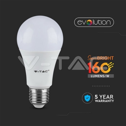 LED Bulb - 6.5W E27 A60 Plastic 4000K 160 lm/W - 5