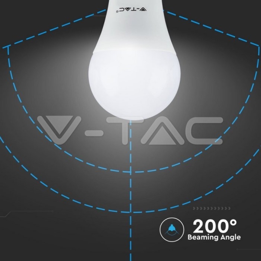 LED Bulb - 6.5W E27 A60 Plastic 4000K 160 lm/W - 6