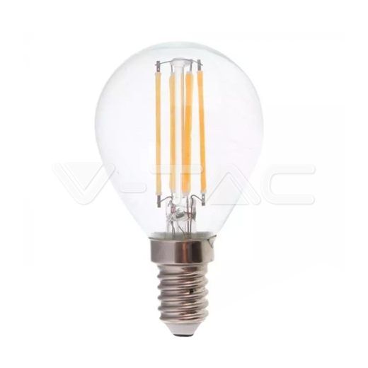 LED Bulb 6W Filament E14 P45 Clear Cover 2700K 130lm/W - 1