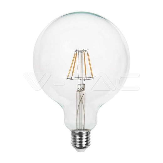 LED Bulb 6W Filament E27 G125 Clear Cover 3000K - 1