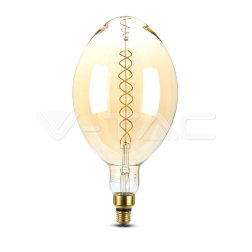 LED Bulb 8W Double Filament E27 BF180 Amber Dimmable 2000K - 1