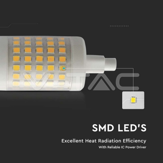 LED Bulb Plastic 7W R7S 78mm 4000K - 2