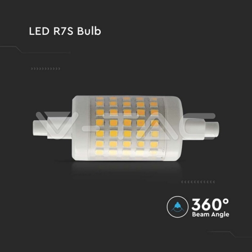 LED Bulb Plastic 7W R7S 78mm 4000K - 3