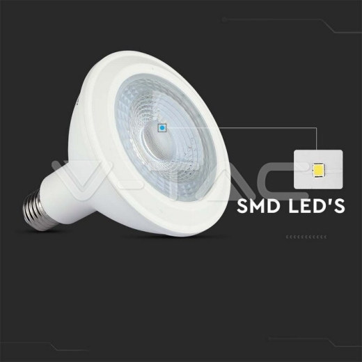 LED Bulb SAMSUNG Chip 12.8W E27 PAR38 Plastic 3000K - 3