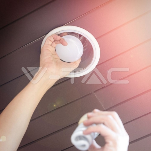 LED Bulb SAMSUNG Chip 11W E27 R80 Plastic 6500K - 6