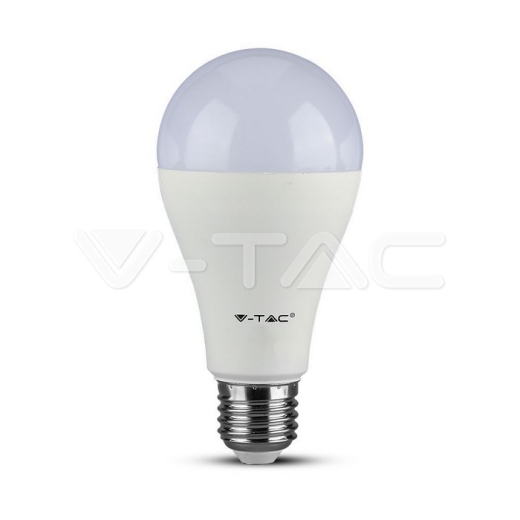 LED Bulb SAMSUNG Chip 17W E27 A65 Plastic 4000K Dimmable - 1