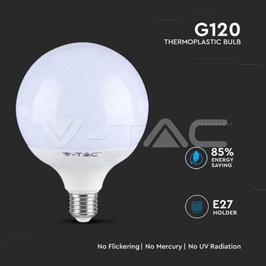 LED Bulb SAMSUNG Chip 18W E27 Plastic G120 3000K - 3