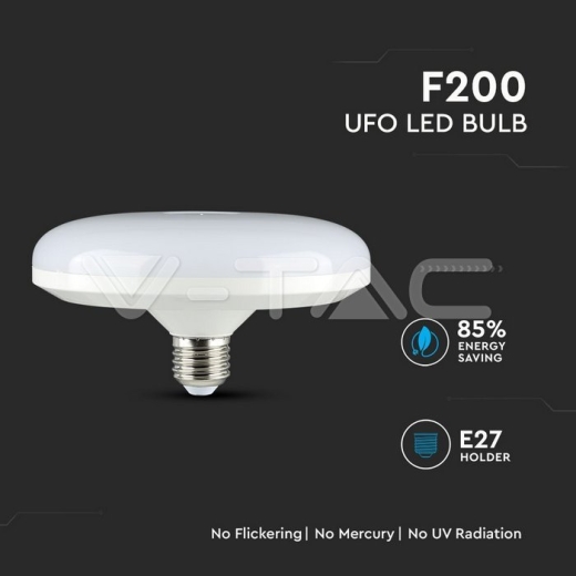 LED Bulb SAMSUNG Chip 24W E27 UFO F200 3000K - 4