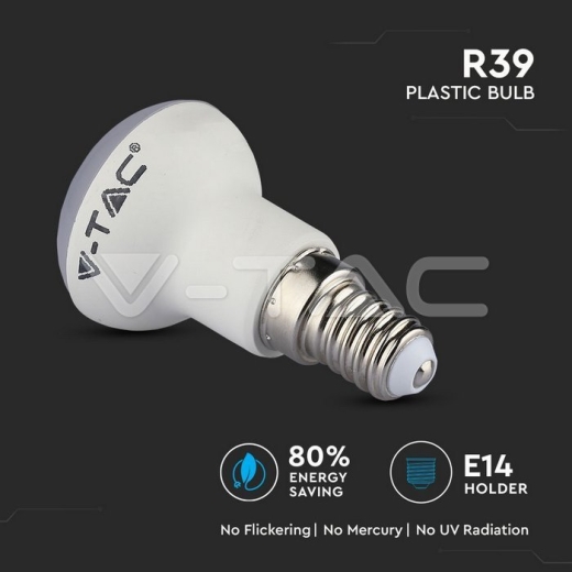 LED Bulb SAMSUNG Chip 3W E14 R39 Plastic 4000K - 4