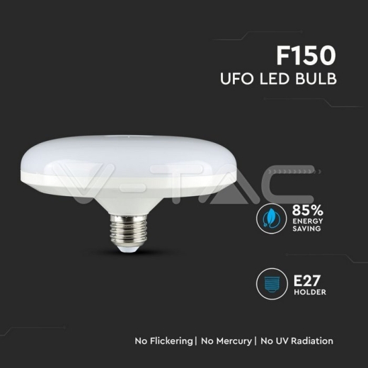 LED Bulb SAMSUNG Chip 15W E27 UFO F150 6400K - 4