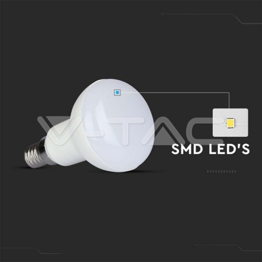 LED Bulb SAMSUNG Chip 4.8W E14 R50 Plastic 3000K - 3