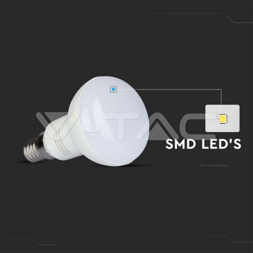 LED Bulb SAMSUNG Chip 4.8W E14 R50 Plastic 4000K - 3