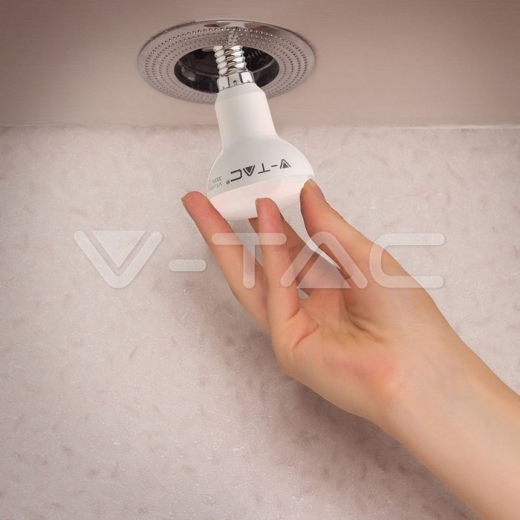 LED Bulb SAMSUNG Chip 4.8W E14 R50 Plastic 4000K - 8