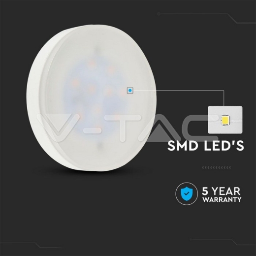 LED Bulb SAMSUNG Chip 6.4W GX53 Plastic 6500K - 2