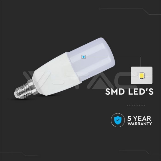 LED Bulb SAMSUNG CHIP 7.5W E14 T37 Plastic 3000K - 3