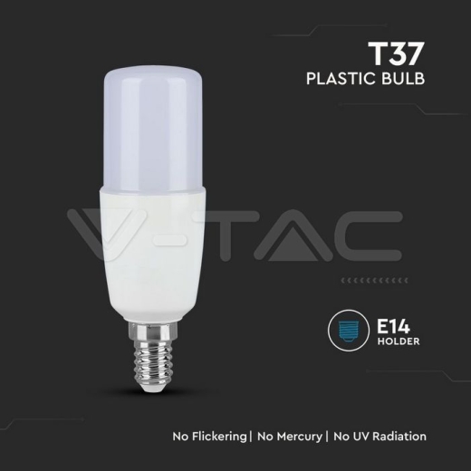 LED Bulb SAMSUNG CHIP 7.5W E14 T37 Plastic 3000K - 5