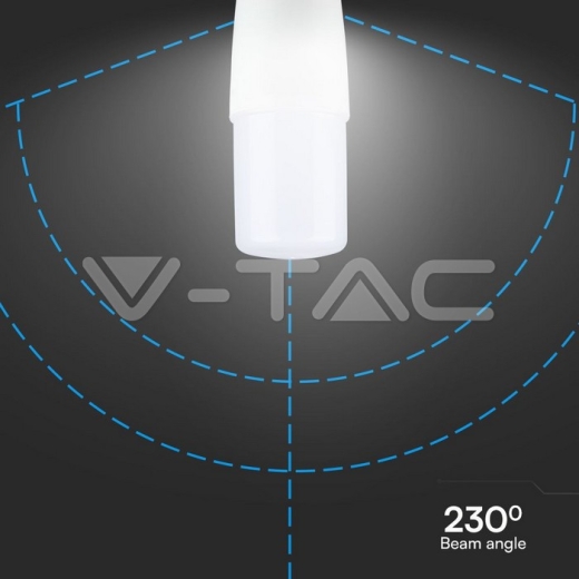 LED Bulb SAMSUNG CHIP 7.5W E27 T37 Plastic 3000K - 4