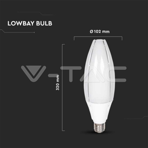 Bombilla LED SAMSUNG Chip 60W E40 Oliva 4000K - 4