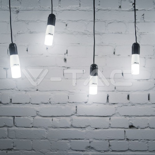 LED Bulb SAMSUNG Chip 7.5W E27 T37 Plastic 6500K - 7