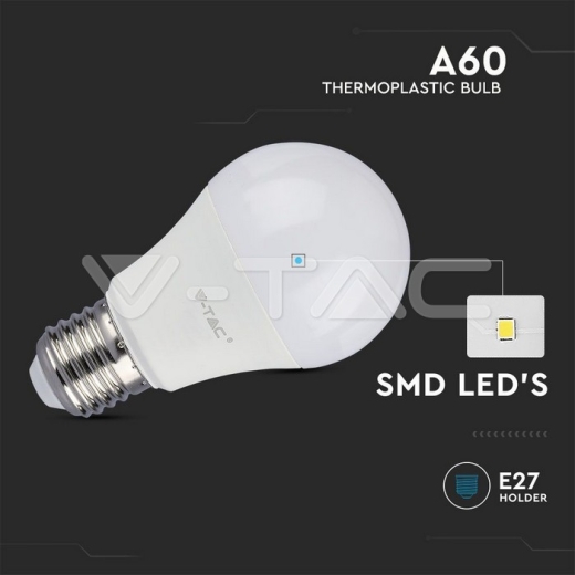 LED Bulb SAMSUNG Chip 9W E27 A58 Plastic 3000K - 2