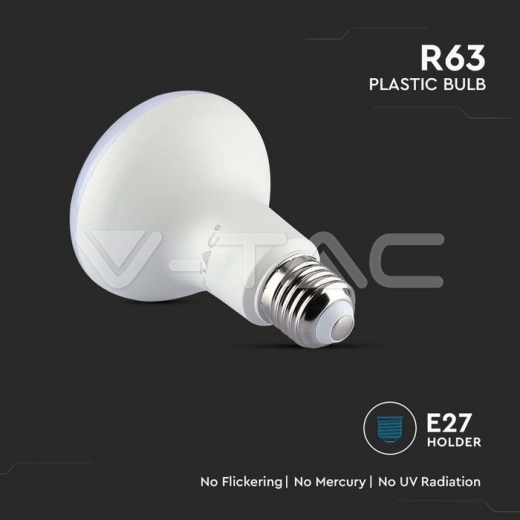 Bombilla LED SAMSUNG Chip 8.5W E27 R63 Plástico 6500K - 3