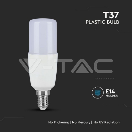 Bombilla LED SAMSUNG Chip 8W E14 T37 Plástico 6500K - 4