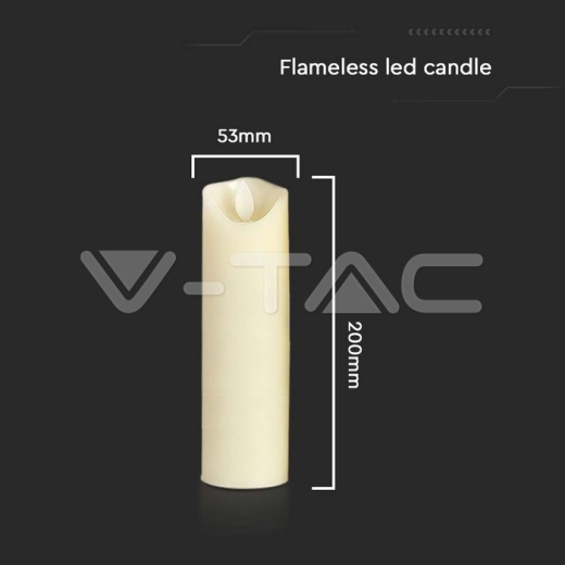 LED Candle 53 x 200mm - 4