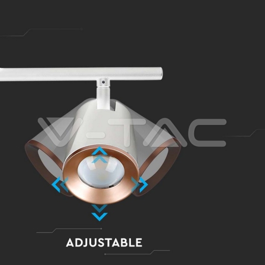 Lámpara de pared LED 2x6W 4000K Cuerpo Blanco - 3