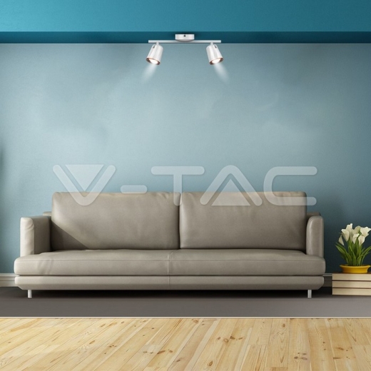 Lámpara de pared LED 2x6W 3000K Cuerpo Blanco - 5