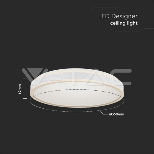 Plafón de Diseño LED 18W Redondo Blanco 4000K - 4