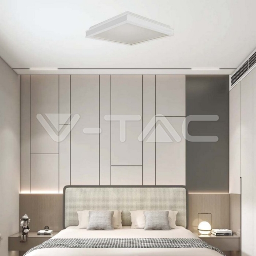 Plafón de Diseño LED 24W Cuadrado Blanco 4000K - 5