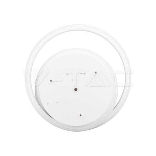24W LED Designer Ceiling Light White Double Round 4000K - 2