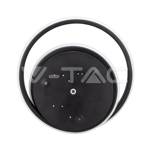 Plafón de Diseño LED 38W Negro Doble Redondo 4000K - 2