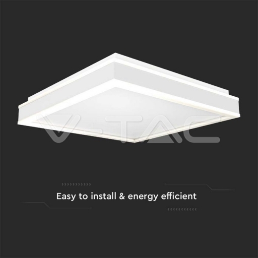 Lámpara de diseño LED 38W Cuadrada blanca 4000K - 2