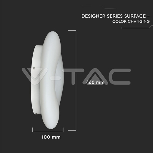 32W Designer Surface Round Color Changing Dimmable - 10