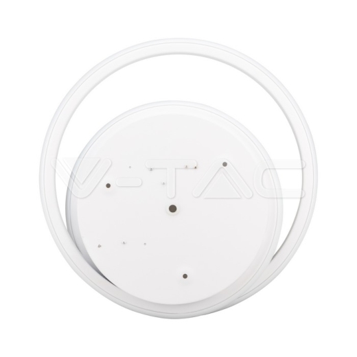 38W LED Designer Ceiling Light White Double Round 4000K - 2