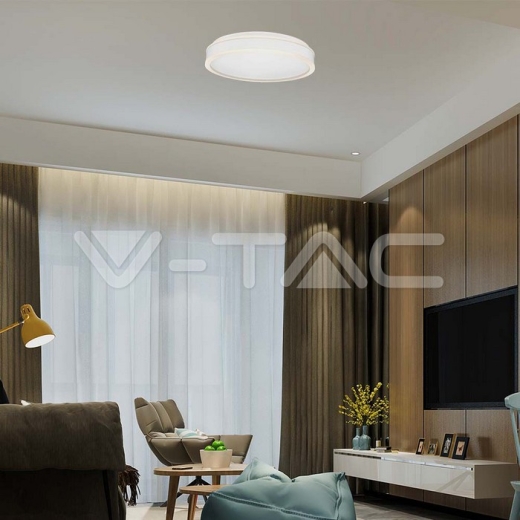 Lámpara de diseño 48W LED Triac Blanco Redondo 4000K - 7