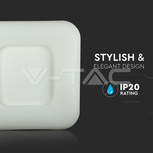 Plafon de LED 42W de superficie cuerpo blanco cuadrado cambio de colores - 8