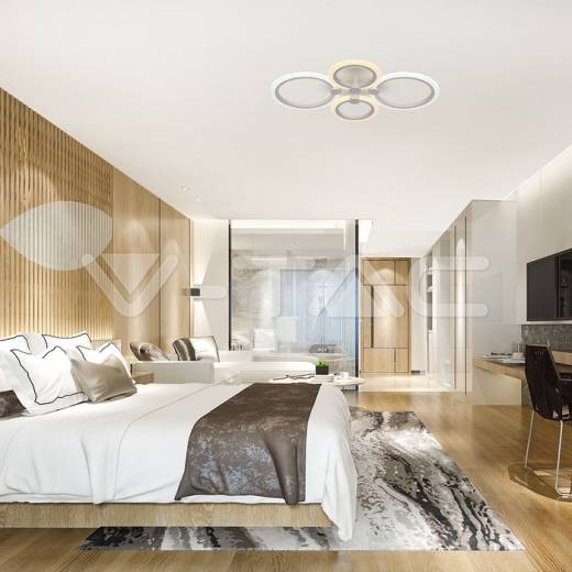 51W LED Ceiling Lamp 3 Step Dimmable With Remote Control White Body IP20 - 9