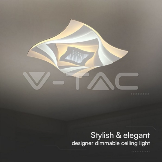 63W LED Ceiling Lamp 3 Step Dimmable With Remote Control White Body IP20 - 3