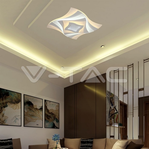 63W LED Ceiling Lamp 3 Step Dimmable With Remote Control White Body IP20 - 8