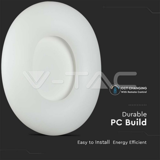 Lámpara Colgante de diseño 78W Redondo Cambio de Color D:750*H130 Regulable Cuerpo blanco - 7