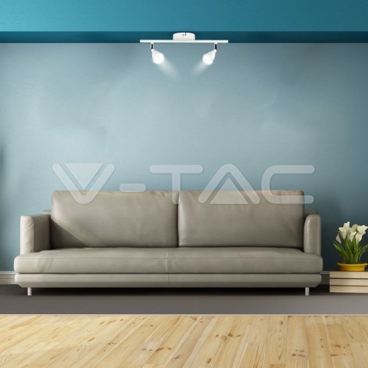 Lámpara de pared LED 2x4.5W 3000K Cuerpo Blanco - 6
