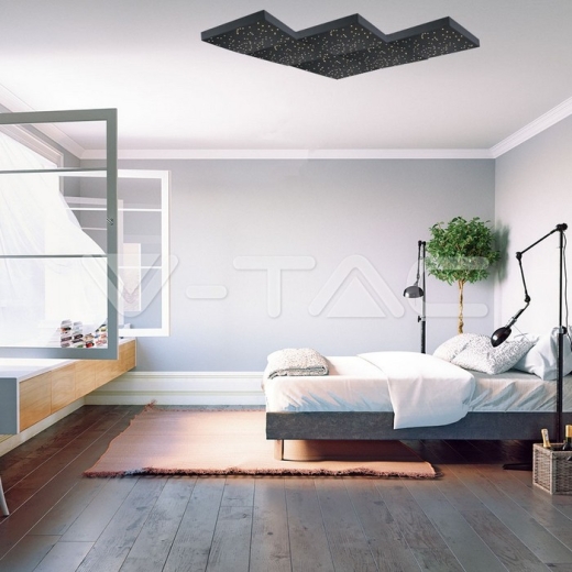 Panel de diseño LED 8W cielo estrellado cambio de colores cuerpo negro - 10