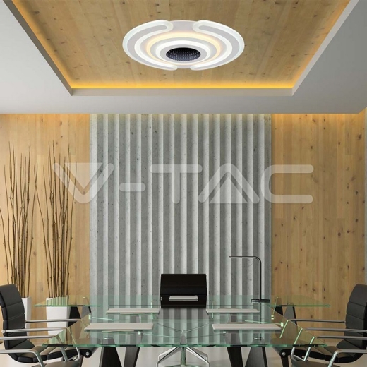 95W Designer Smart Ceiling Light 3000K+6000K Dimmable, Remote Control - 8