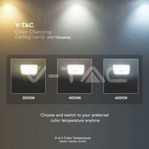 Luz Techo LED 12W Sensor PIR SAMSUNG Chip 3in1 Cuadrado Cuerpo Blanco - 8