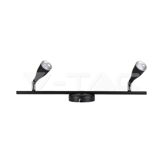 Lámpara de pared LED 2x4.5W 4000K Cuerpo Negro - 1