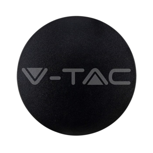 12W LED Dome Light Round Black Frame 4000K - 2